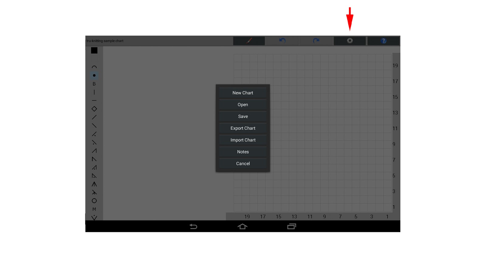 truknitting Knitting Chart Maker мобильный редактор схем