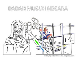 dadah poster musuh negara mewarna gambar sekitar alam colouring gambarmewarna