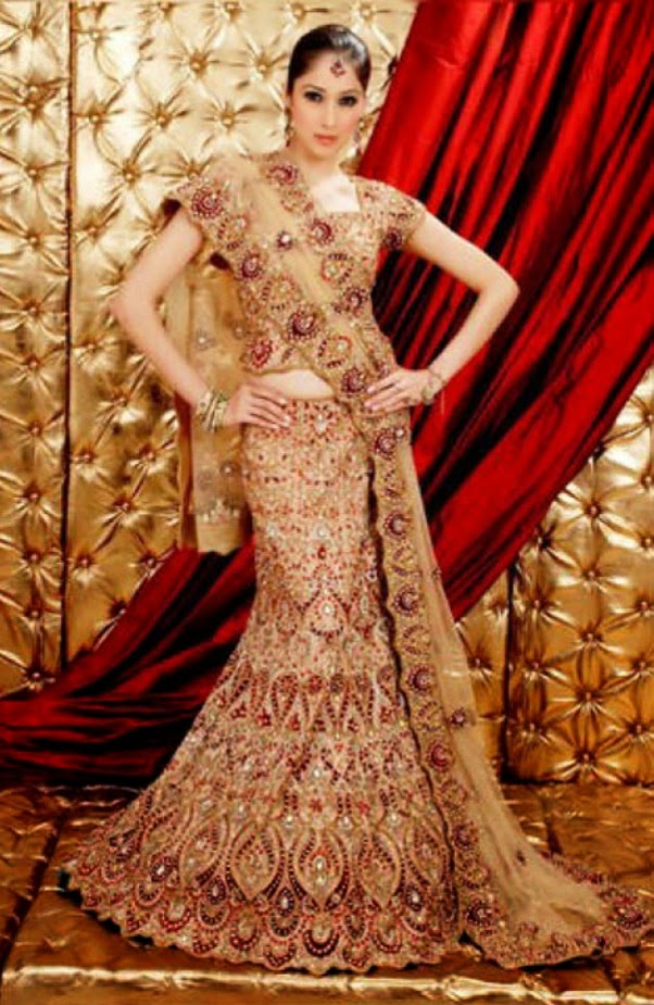 Latest Bridal Lenenga Choli Dresses 2014 | Bridal Lehenga Choli Style ...