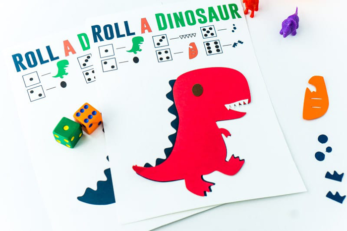 Roll A Dinosaur Game