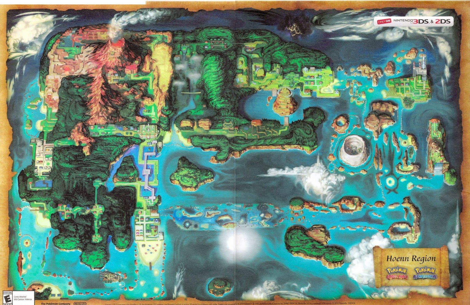 [News] Pokemon Omega Ruby/Alpha Sapphire Hoenn Map Revealed ConsoleZ