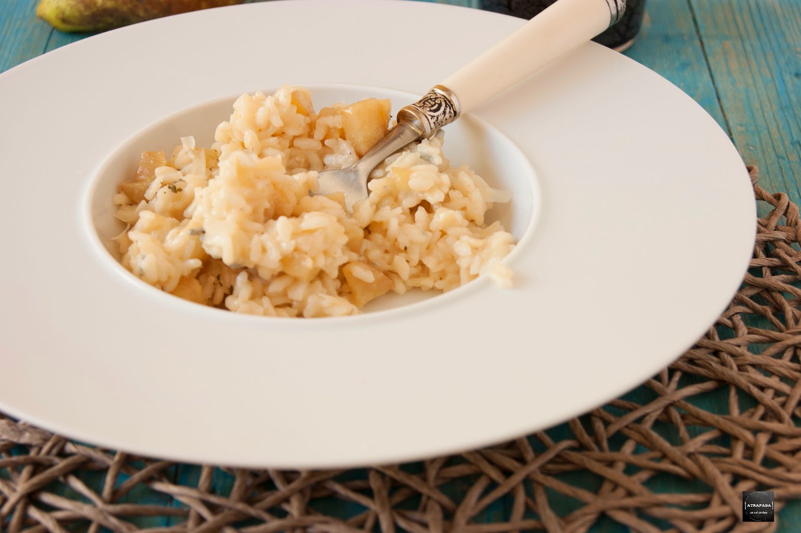 RISOTTO DE PERAS Y Atrapada en mi cocina