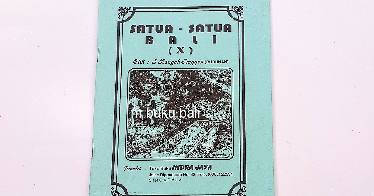 m buku bali Satuasatua Bali X
