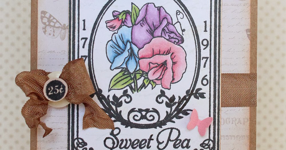 Luv 2 Scrap n' Make Cards Sweet Pea Seed Packet with IBS