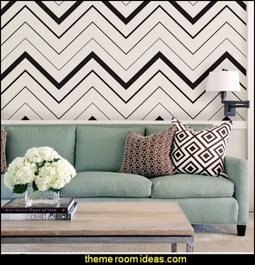 Decorating theme bedrooms Maries Manor zig zag bedroom decorating