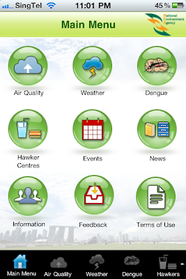 OneMap.sg: Check Your Region's Air Quality with myENV App by NEA!