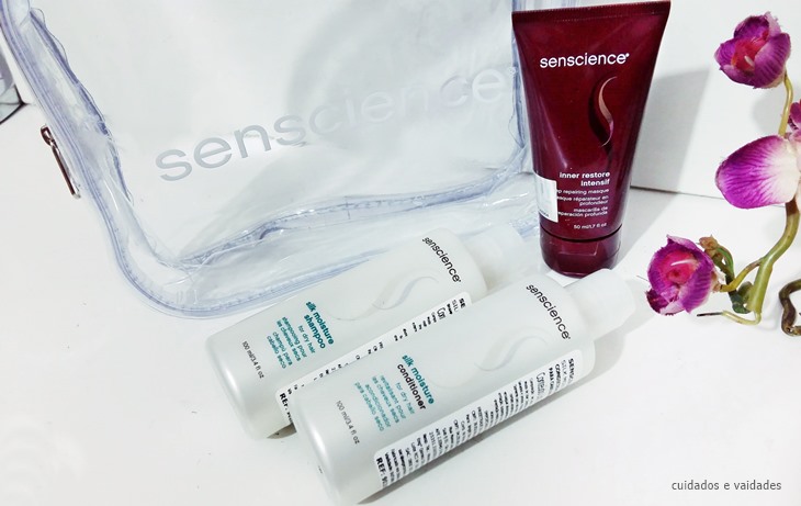 Senscience kit shampoo, condicionador e máscara