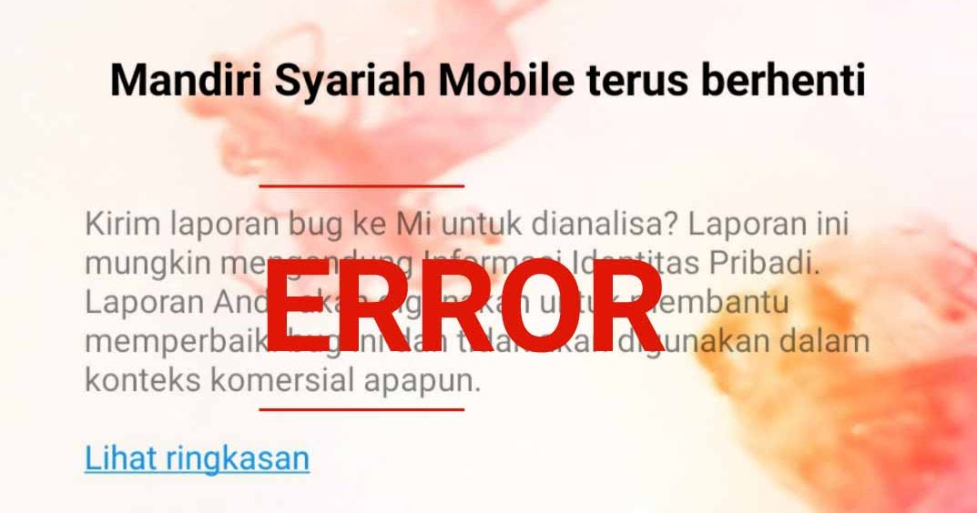 Cara Mengatasi Mandiri Syariah Mobile Error Portalilmu Com Ilmu Bank