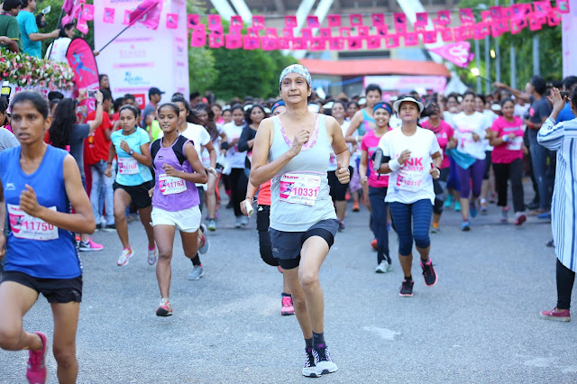 Pinkathon Delhi 2016 inspiring partners Bajaj Electricals Successfully completes its Fourth edition run in DELHI with more than 9,000 Women participants Pinkathon Delhi 2016 inspiring partners Bajaj Electricals Successfully completes its Fourth edition run in DELHI with more than 9,000 Women participants