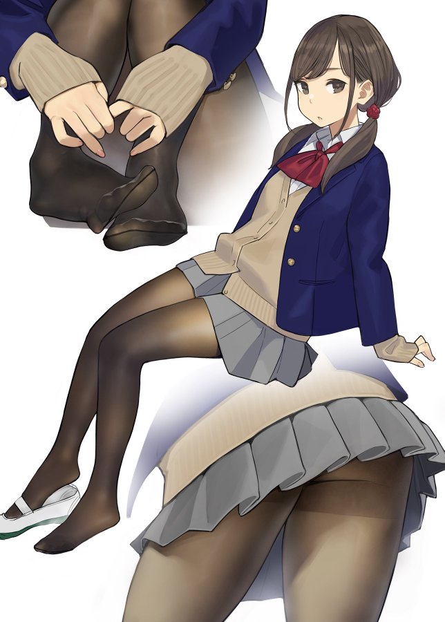 Anime casting pantyhose uniform