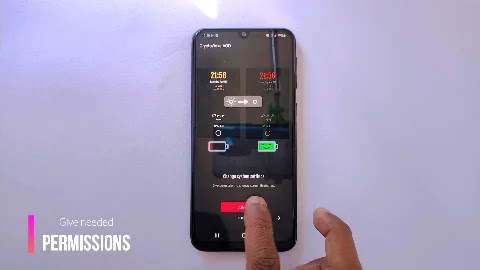 give permissions to app Always on display app