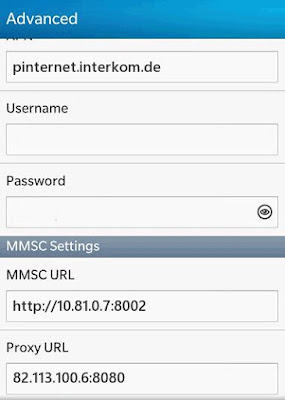 O2 MMS Einstellungen für Blackberry 10 Bold Z10