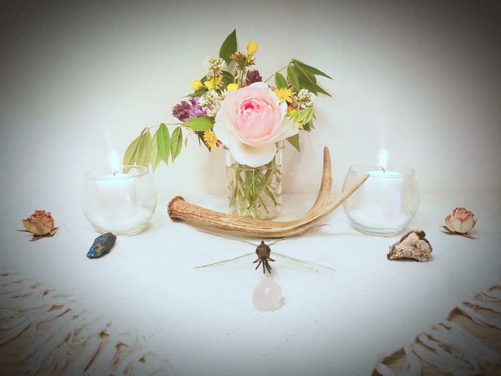 Beltane, altar, witch, witchcraft, May Day, witchy