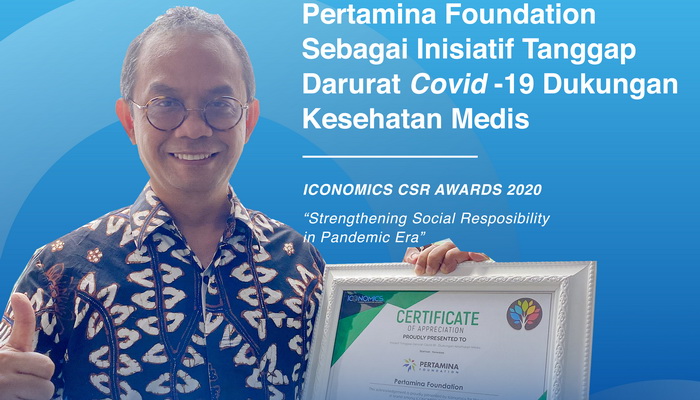Tanggap Darurat Covid-19, Pertamina Foundation Raih Penghargaan The Iconomics