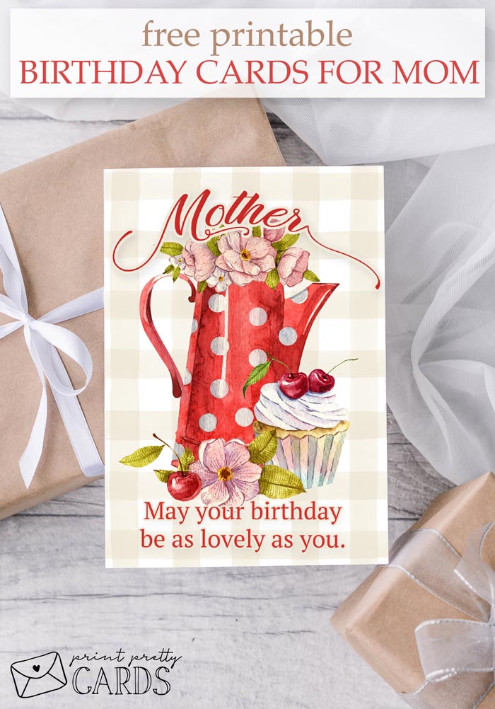 Free Printable Birthday Cards for Mom