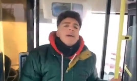 [VER VIDEO] Ocupan autobús de la EMT de Madrid que había sido abandonado por la nevada 