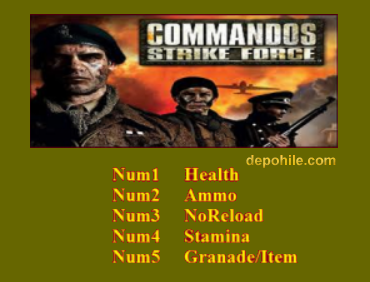 Commandos Strike Force (PC) Can,Mermi +5 Trainer Hile İndir