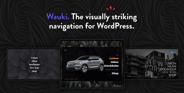 Wauki v1.1 - Fullscreen WordPress Menu Wauki v1.1 - Fullscreen WordPress Menu