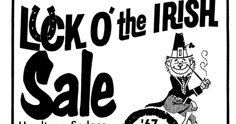 vintage st patricks day newspaper ads