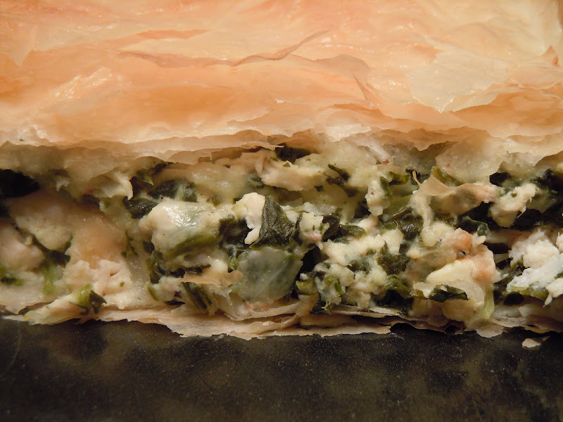 Gourmet Girl Cooks Phyllo Chicken Spinach Pie