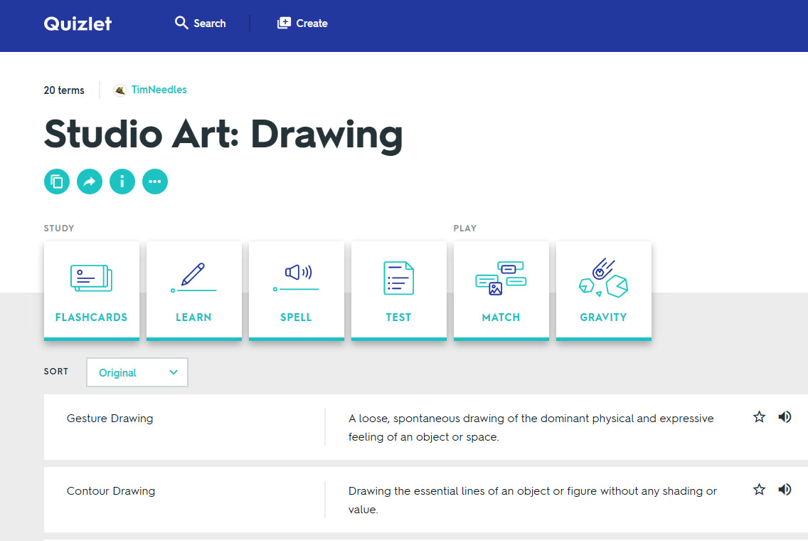 Art Room 161 Studio Art Reviewing with Quizlet