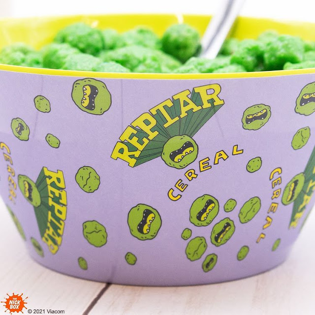 NickALive! The Fall 2021 Nick Box to Feature Reptar Cereal Bowl and Spoon Set [Update Sold Out]