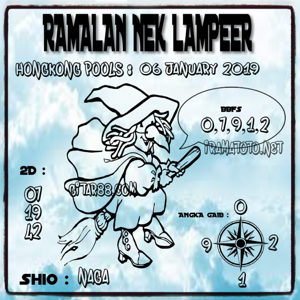 SYAIR HONGKONG 06 JANUARY 2019 PREDIKSI DAN SYAIR TOGEL
