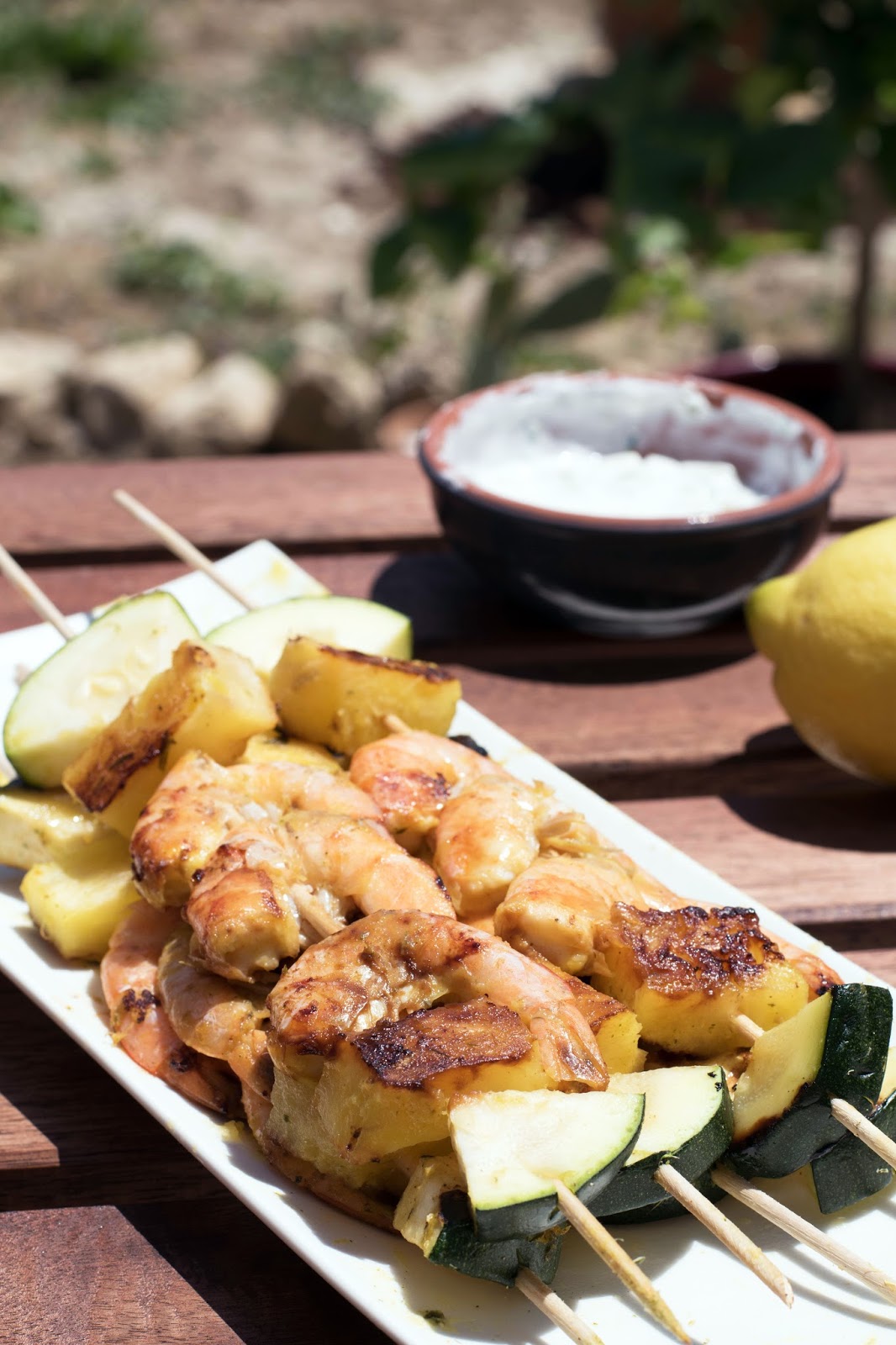 recette Brochettes crevettes