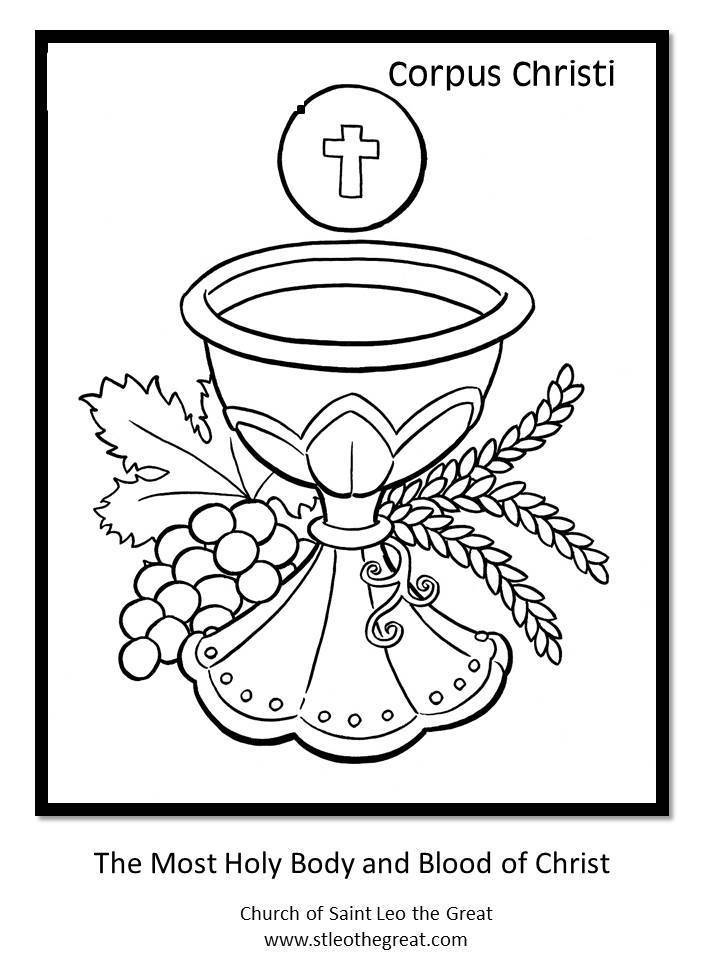 Corpus Christi colorear - Educacion Religiosa