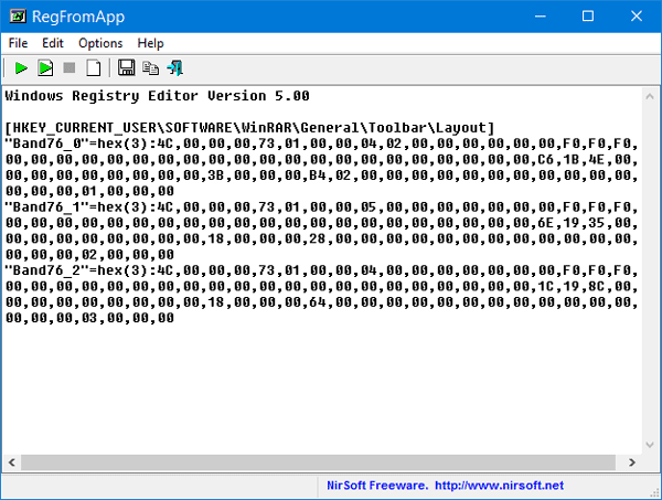 RegFromApp：プログラムによって行われたレジストリの変更を監視します