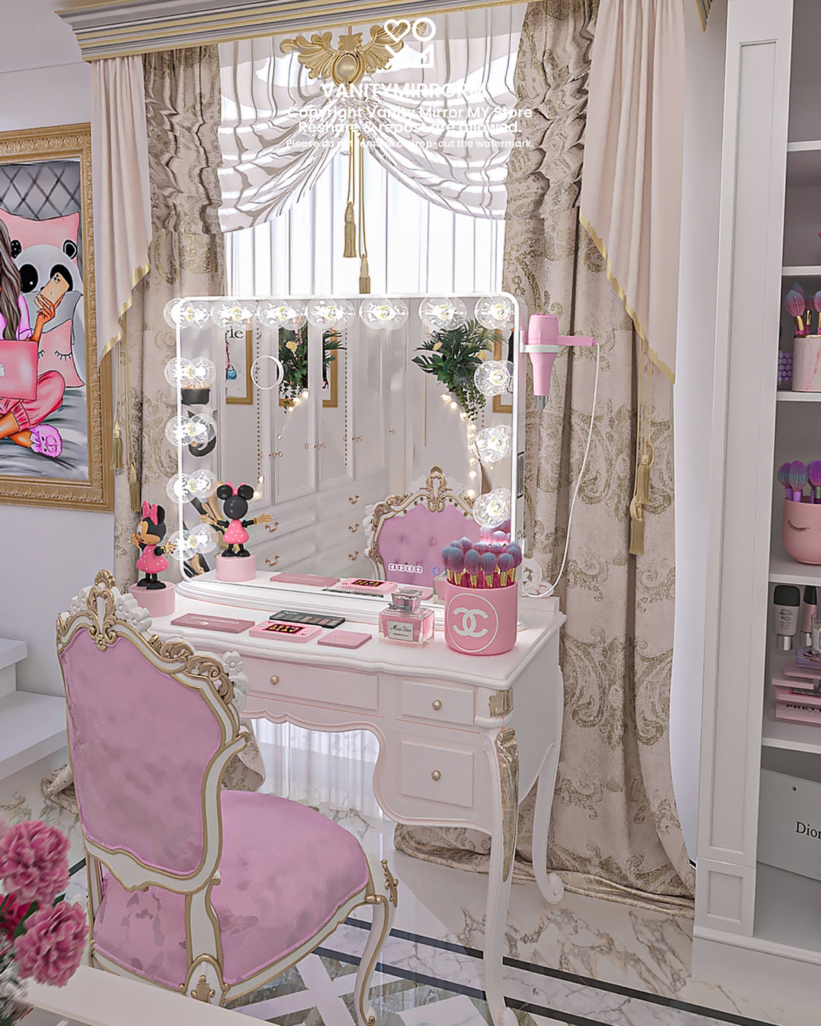 Cermin Vanity Mirror Malaysia Vanity Mirror Malaysia Termurah Murah