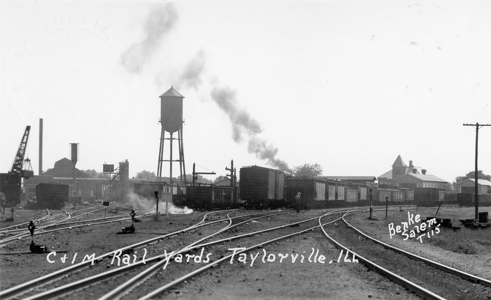 Towns and Nature Taylorville, IL C&IM Roundhouse and shops destroyed