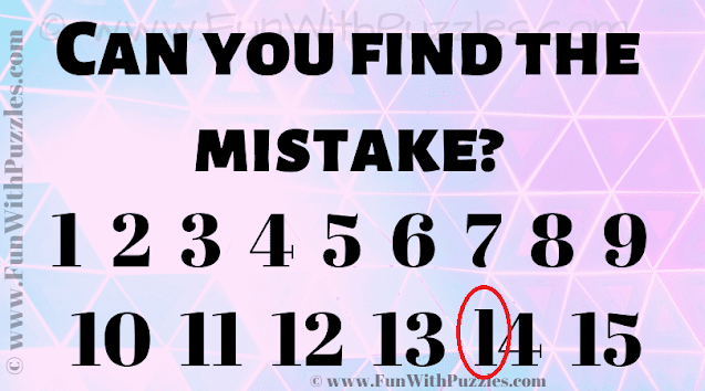 Can you find the mistake? Answer