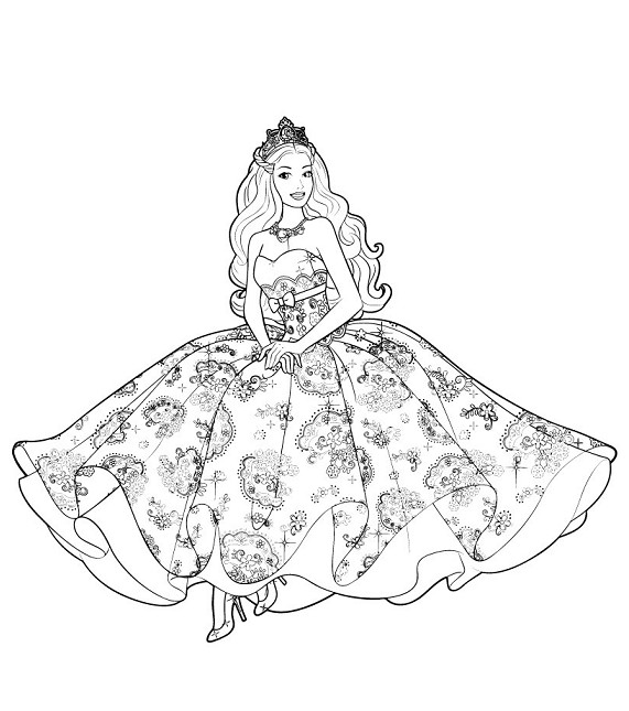 Lihat Gambar Mewarnai Princess Cinderella Anak Terbaru Gambartop Barbie Gambarcoloring