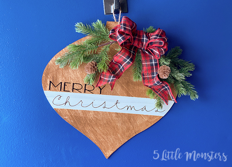DIY Cricut Metal Infusible Ink Christmas Sign - Happily Ever After, Etc.