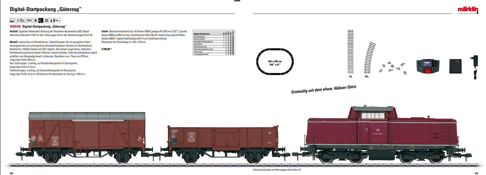 Märklin 55046 Digital-Startpackung 'Güterzug' V 100 DB Spur 1