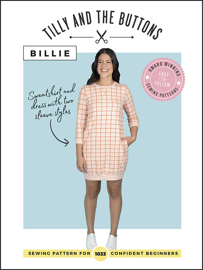 Tilly and the Buttons - Billie sweatshirt and sweater dress sewing pattern