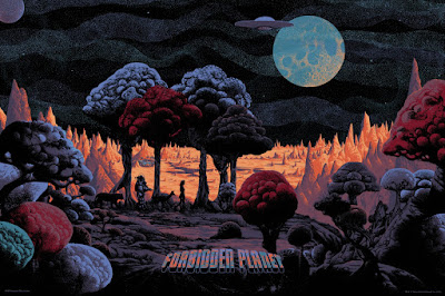 Forbidden Planet Standard Edition Screen Print by Kilian Eng
