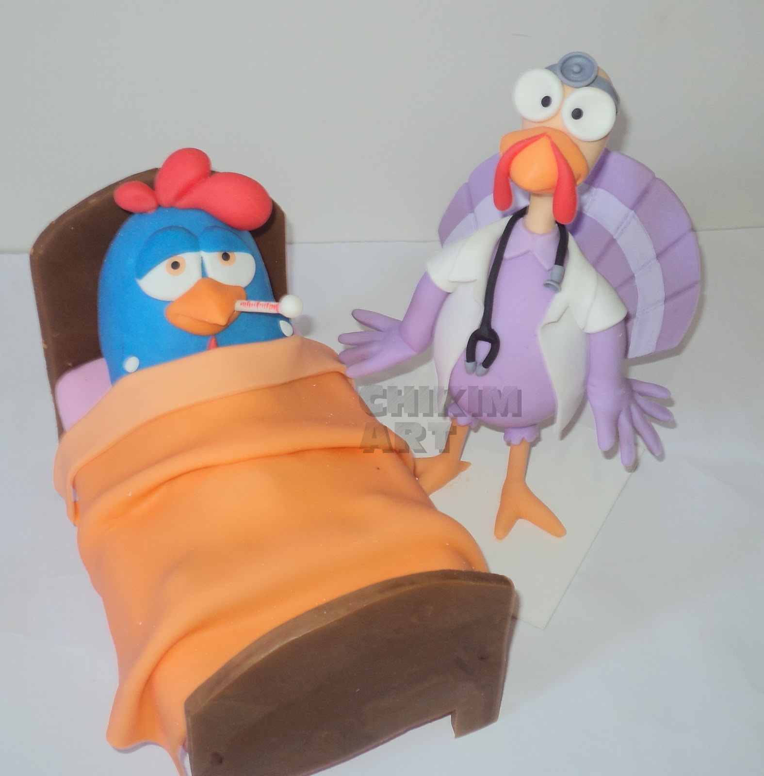 ChikimArt: Galinha doente e seu doutor (galinha pintadinha)