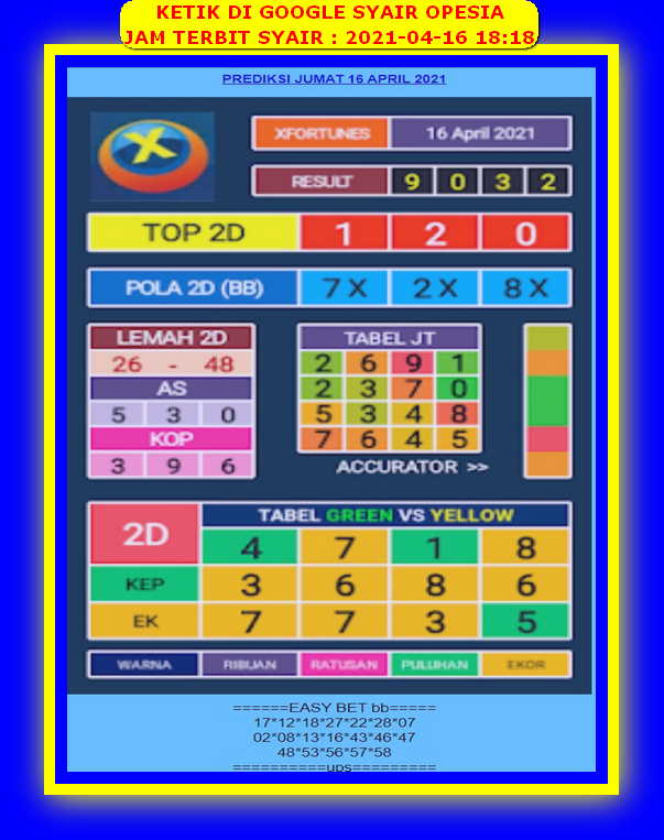 Syair Hk Hari Ini Jumat 16 April 2021 Opesia Official Syair Hk Hari Ini Jumat 16 April 2021 Opesia Official