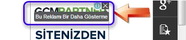 Adsense reklam işaretlerini kullanma