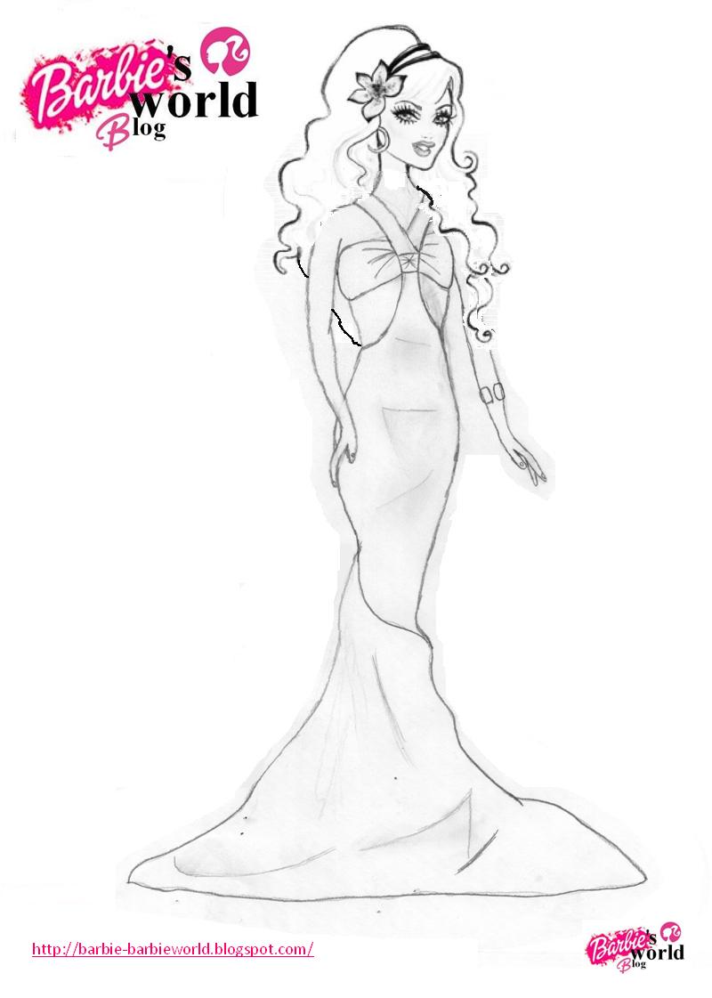 Barbie's world blog: Dibujos para colorear de Barbie