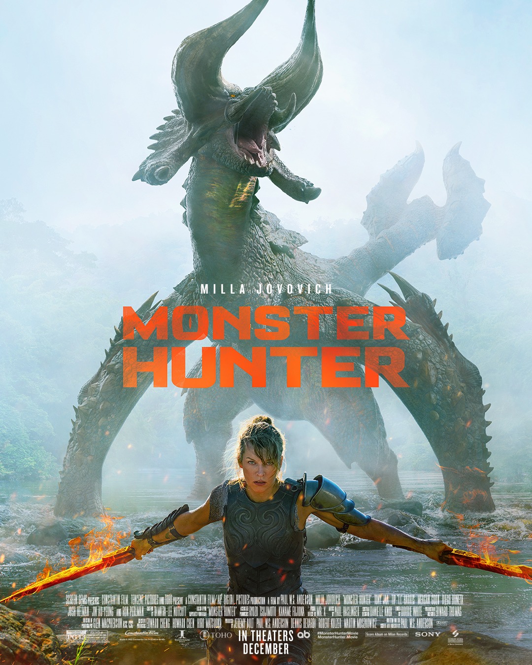 Official Trailers Poster For Monster Hunter