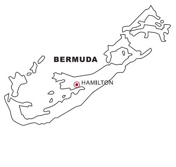 Coloring map of Bermuda COLOR AREA