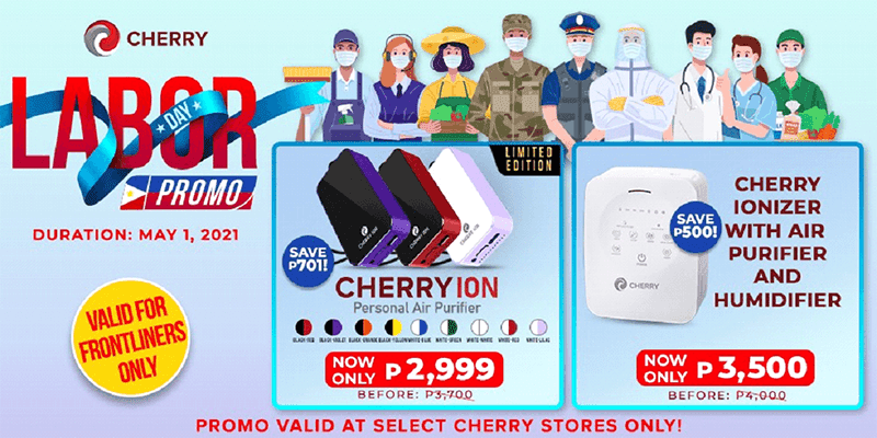 CHERRY reveals labor day promo, price cut on air purifiers!