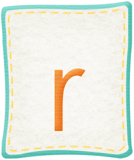 Abecedario dentro de Parches de Tela Celeste. Alphabet inside Patches of Light Blue Cloth.