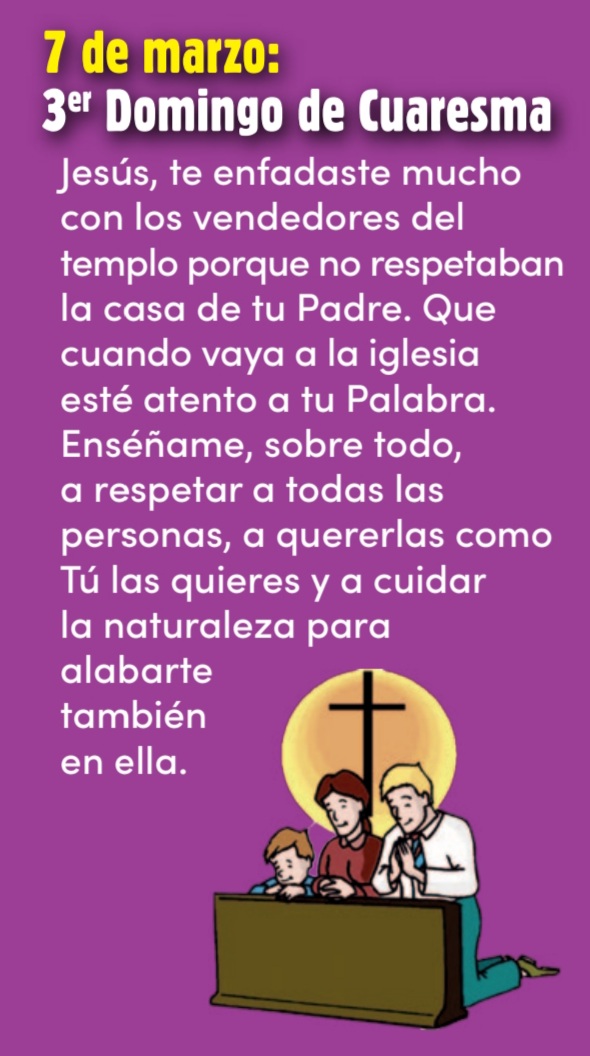 LA CATE DE LA ALEGRÍA Tercer Domingo de Cuaresma⏳