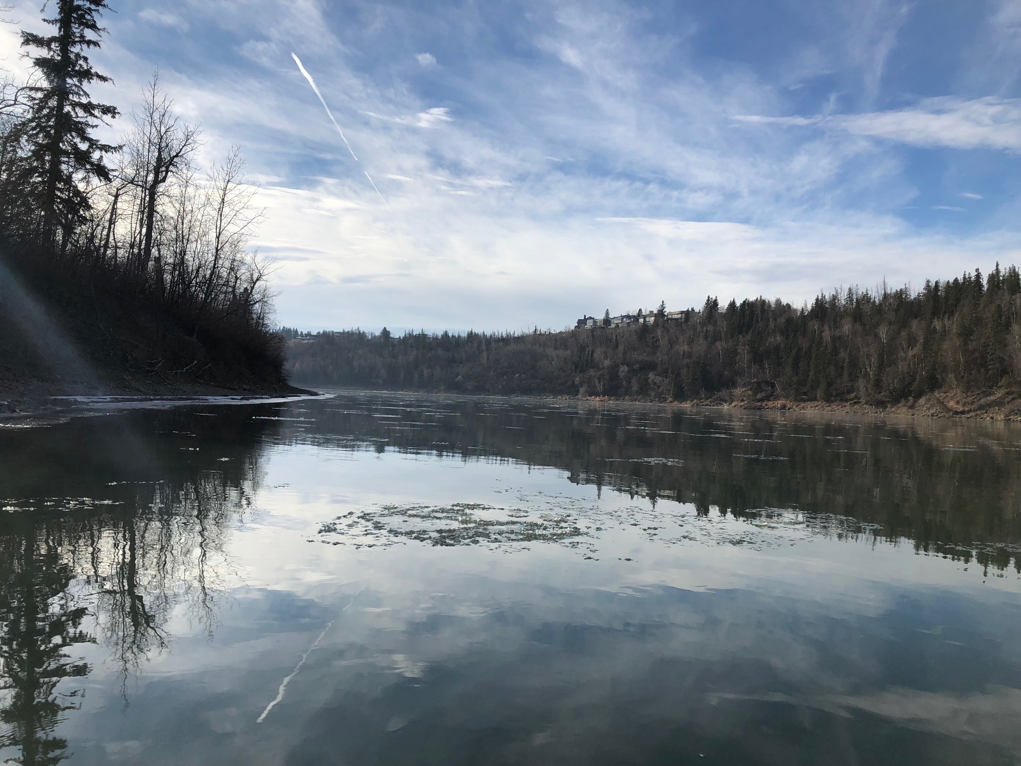 Canoeing Around Edmonton, Alberta, Canada End of Season