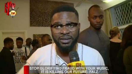2a "Stop glorifying fraud with your music, it is killing our future" - Falz warns fellow entertainers