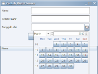 Cara Menggunakan JDateChooser atau JCalendar di Java Swing